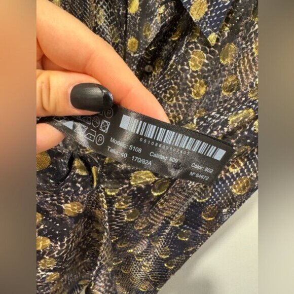 🌟 MASSIMO DUTTI🌟 Mulberry Silk Blend Blouse - Picture 4 of 10